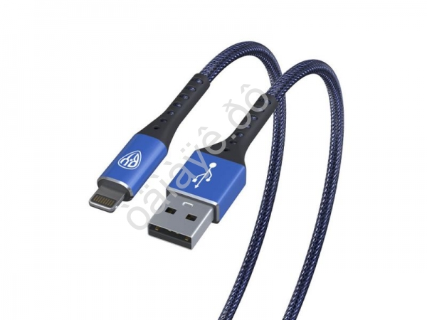 USB кабель Lightning, адреналин, 1м, QC 3.0, 2.4А, синий BY