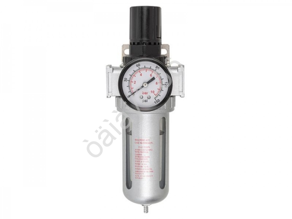 Фильтр-регулятор с индикатором давления для пневмосистем 1/4'(10Мк, 1500 л/мин, 0-10bar,раб. темпер Forsage