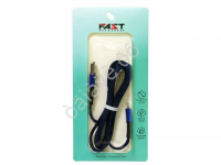 USB кабель  для APPLE 8 PIN Lightning  М5  (2Ам) тканевая оплетка  плоский