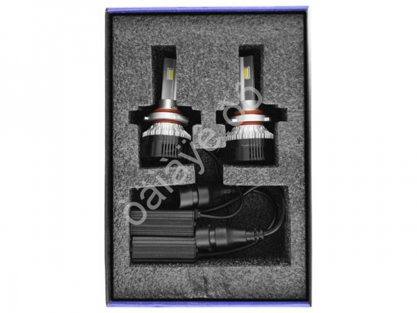 Светодиодные лампы MTF Light, серия MaxBeam, HB3(9005), 12V, 55W, 5000lm, 6000K, кулер, комплект.