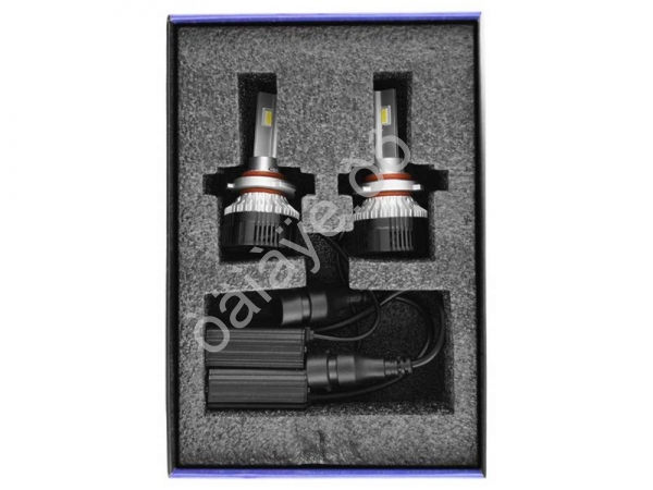 Светодиодные лампы MTF Light, серия MaxBeam, HB4(9006), 12V, 55W, 5000lm, 6000K, кулер, комплект.