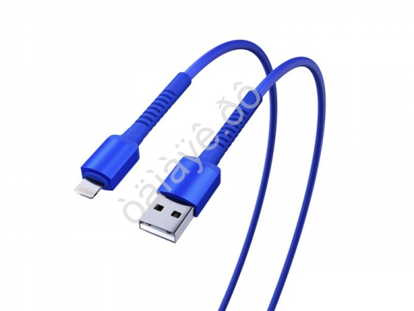 USB кабель Lightning, XXL, 2м, 2.4А, QC3.0, синий BY