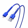 USB кабель Lightning, XXL, 2м, 2.4А, QC3.0, синий BY