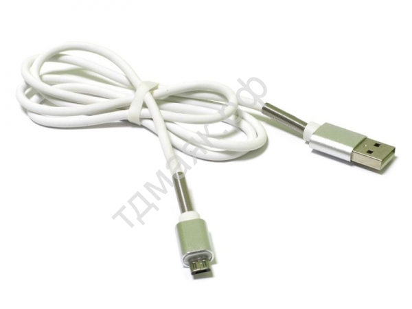 USB кабель  MicroUSB  М5  (1.5Ам) силикон пружина