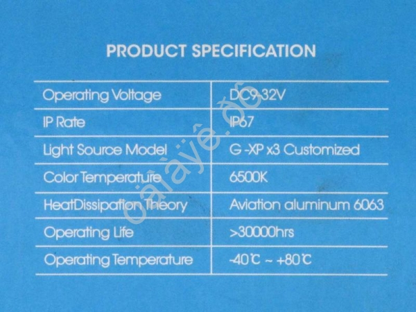 Светодиод 12-32V S8 H3 6500K