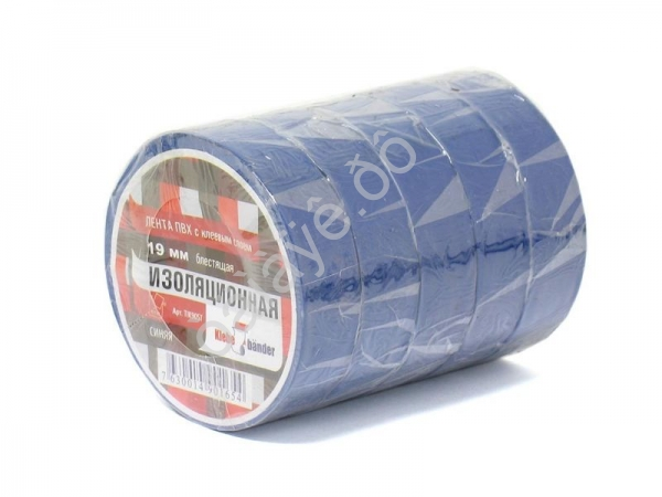 Изолента 19мм*20м "Klebebander" синяя TIK905T /8/200 Изолента 19мм*20м "Klebebander" синяя TIK905T /8/200