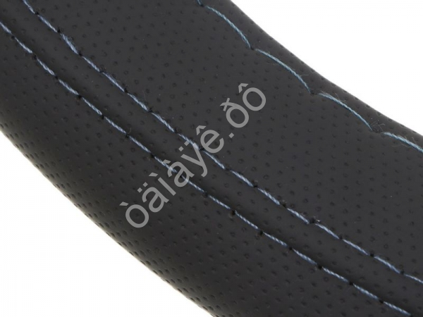 Оплётка на руль РОКОТ кожа PU, перфорация, размер 38 см, серый