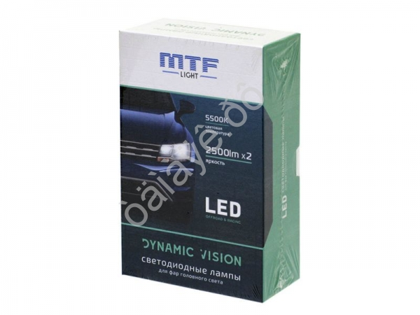 Светодиод MTF DYNAMIC  H7 5500K 28W 2500lm кулер /1
