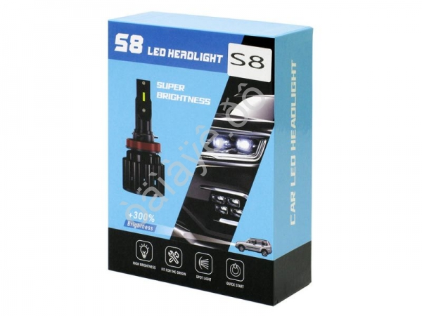 Светодиод 12-32V S8 H27(880) 6500K Светодиод 12-32V S8 H27(880) 6500K
