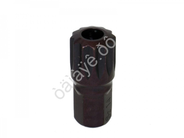 Бита М14 SPLINE, 12 лучей, L=30mm с отверстием МАЯКАВТО™ 1/10/50/500_ Бита М14 SPLINE, 12 лучей, L=30mm с отверстием МАЯКАВТО™ 1/10/50/500_
