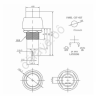 Кнопка 250v 1A(2c) ON-OFF  красная Micro/10