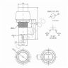 Кнопка 250v 1A(2c) ON-OFF  зелёная Micro/10