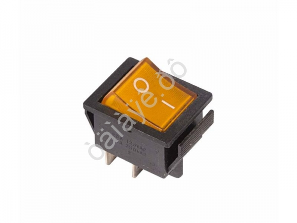 Выключатель клавишный 250V 16А (4с) ON-OFF желтый с подсветкой (RWB-502, SC-767, IRS-201-1) REXANT Выключатель клавишный 250V 16А (4с) ON-OFF желтый с подсветкой (RWB-502, SC-767, IRS-201-1) REXANT