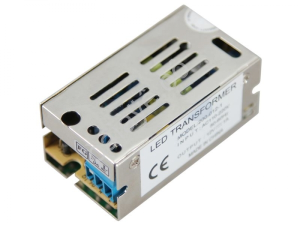 Блок питания для светодиод. лент 220V/12v  12W с разъёмами под винт