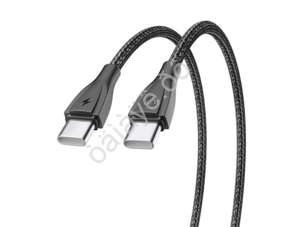Дата-кабель Type C-Type C BY Nylon Pro, 60Вт, 2 м, 5A, нейлон, черный Дата-кабель Type C-Type C BY Nylon Pro, 60Вт, 2 м, 5A, нейлон, черный