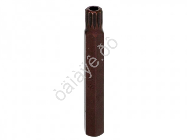 Бита М10 SPLINE, 12 лучей, L=75mm с отверстием МАЯКАВТО™ 1/10/50/500_ Бита М10 SPLINE, 12 лучей, L=75mm с отверстием МАЯКАВТО™ 1/10/50/500_
