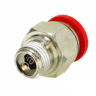 Фитинг пластик PU 1/4 х 12 mm наруж. резьба Фитинг пластик PU 1/4 х 12 mm наруж. резьба