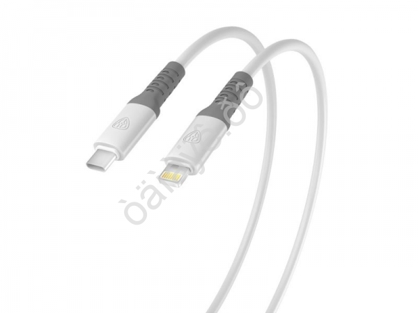 Дата-кабель универ. Powerful Type-C-iP,1м, 2.4А, Быстрая зарядка PD, 22W, белый BY