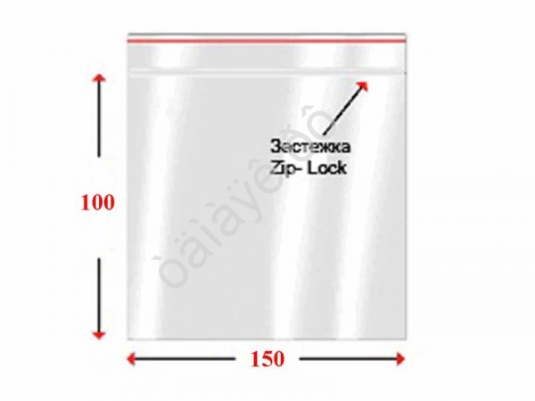 Пакеты с замком типа ZIP LOCK  10х15см 35мкм  (007Р) (100шт/уп) 1/20/160