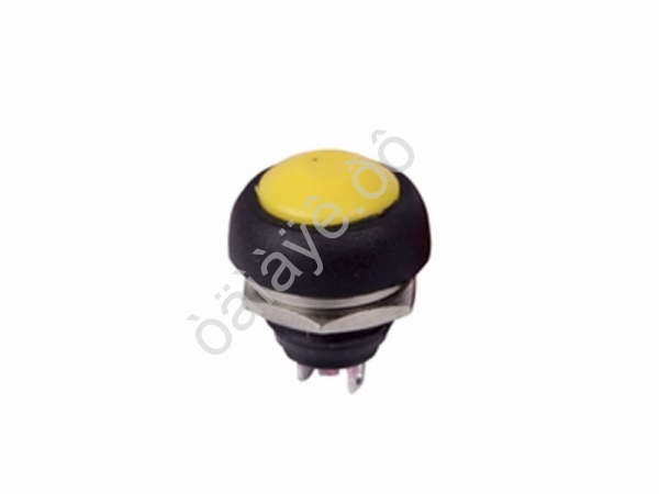Кнопка 250v 1A(2c) ON-(OFF) без фиксации желтая Micro (PBS-33B)/10 Кнопка 250v 1A(2c) ON-(OFF) без фиксации желтая Micro (PBS-33B)/10