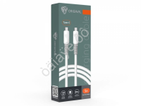 Дата-кабель универ. Powerful Type-C-Type-C, 1м, 3А, Быстрая зарядка PD, 65 W, белый BY