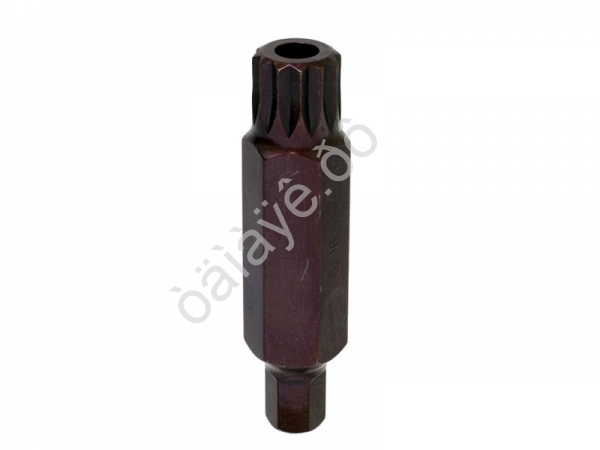 Бита М16 SPLINE, 12 лучей, L=75mm с отверстием МАЯКАВТО™ 1/10/20/200_