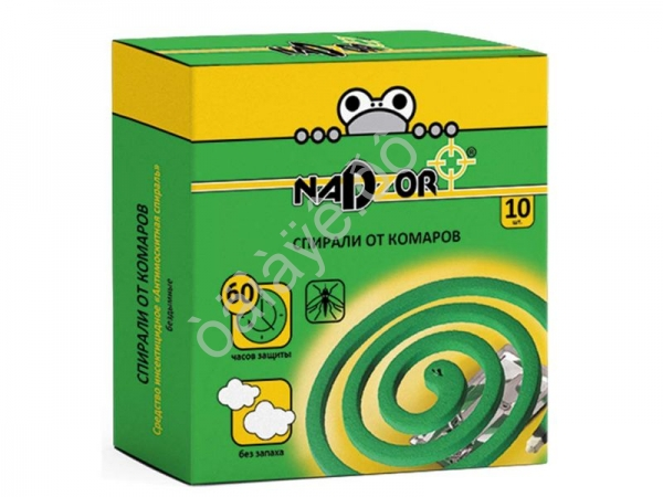 Репеллент "NADZOR" спирали зеленые