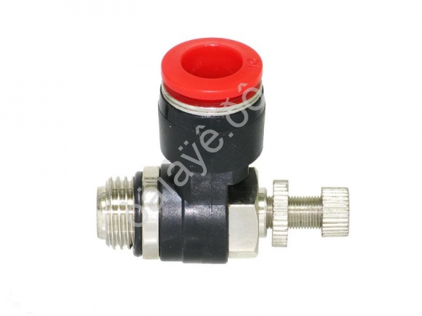 Фитинг цанговый регулятор расхода воздуха L-обр 1/8х6 наруж. резьба