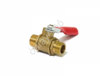 Кран шаровой 1/4" внешняя/внешняя резьба латунь