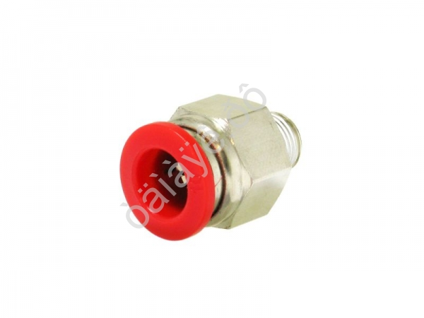 Фитинг цанговый прямой PU 1/8 х 10 mm наруж. резьба Фитинг цанговый прямой PU 1/8 х 10 mm наруж. резьба