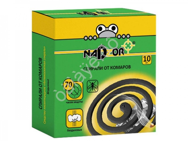 Репеллент "NADZOR" спирали черные