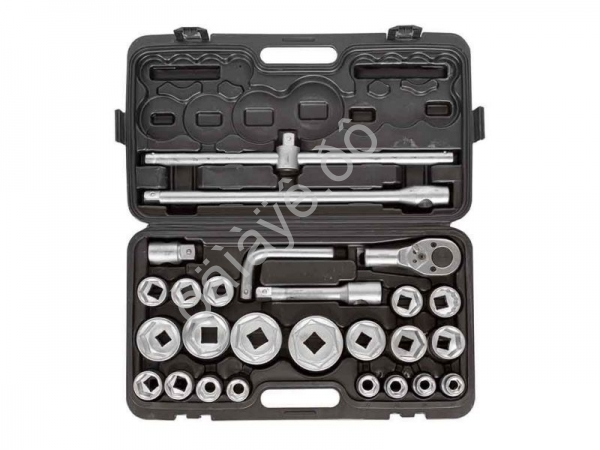 Набор инструментов 26пр, 3/4' 1'(6гр.)(17,19,21,22,24,27,30,32,33,34,35,36,36-12гр,38,41,46,50мм,1 Forsage