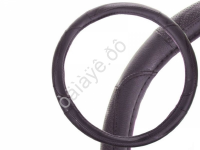 Оплетка руля экокожа М "SKYWAY" Art-2 Черная /1/25