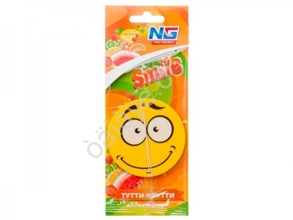 Освежитель воздуха "NEW GALAXY" бумажный "Смайл", Тутти Фрутти /12 Освежитель воздуха "NEW GALAXY" бумажный "Смайл", Тутти Фрутти /12