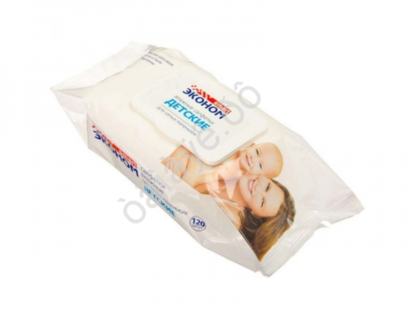 Салфетки влажные Smart Эконом №120 (120шт) для детей ,с клапаном /1/16 Салфетки влажные Smart Эконом №120 (120шт) для детей ,с клапаном /1/16