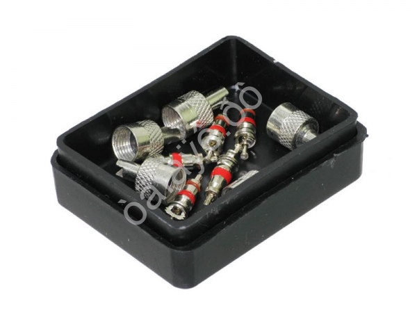 Набор автолюбителя №5 (5 колпачков мет., 5 золотников коротких, без ключа)