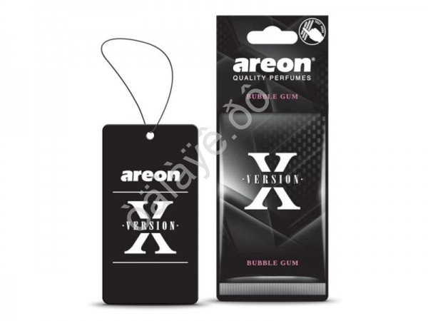 Освежитель воздуха "AREON X-VER" подвесной бумажный (Bubble GumБабл Гам) /1/10/120/