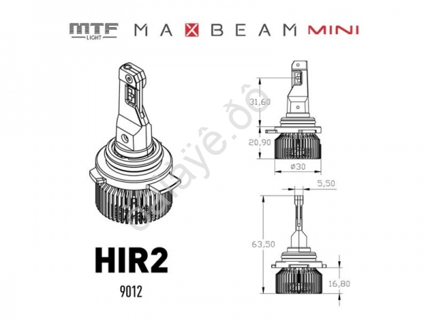 Светодиодные лампы MTF Light, серия MaxBeam Mini, HIR2(9012), 12V, 45W, 4500lm, 6000K, кулер, к-кт. Светодиодные лампы MTF Light, серия MaxBeam Mini, HIR2(9012), 12V, 45W, 4500lm, 6000K, кулер, к-кт.