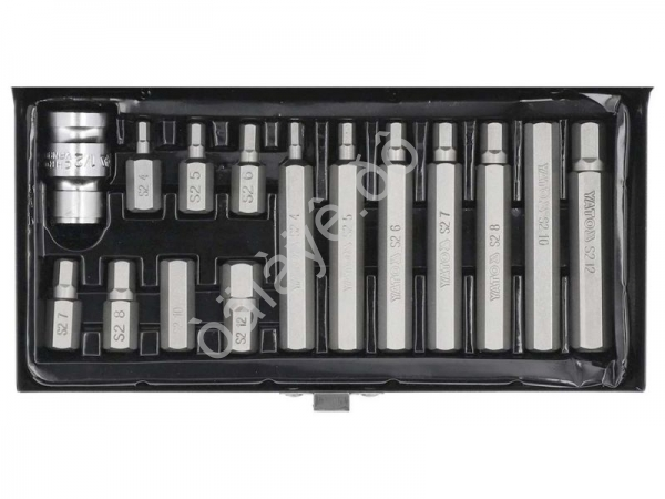 Набор бит 1/2" 15 предметов HEX YATO