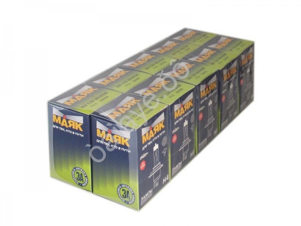Лампа МАЯК H4 12V 80/85W P43t 10/400 Лампа МАЯК H4 12V 80/85W P43t 10/400