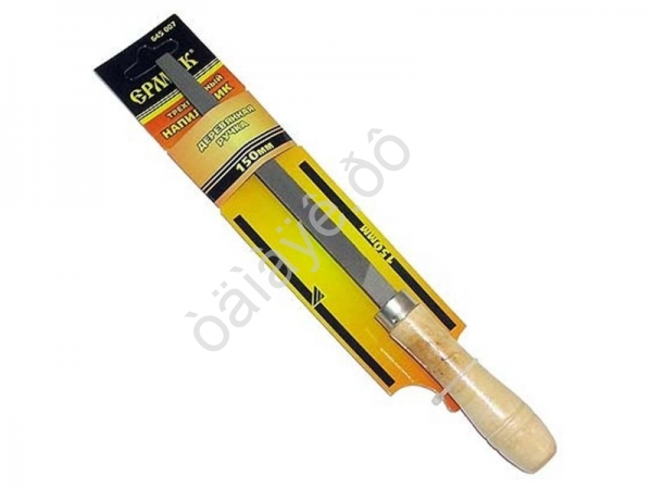 Напильник с пластик.ручкой трёхгран. 150мм ЕРМАК Напильник с пластик.ручкой трёхгран. 150мм ЕРМАК