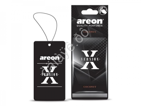 Освежитель воздуха "AREON X-VER" подвесной бумажный (CoconutКокос) /1/10/120/