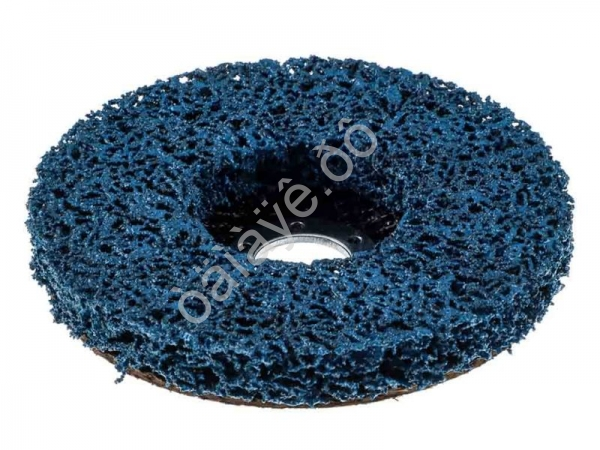 Диск коралловый зачистной 125мм для УШМ, п.кв. 22 мм, толщина 14мм, синий, средняя жестк. ЕРМАК