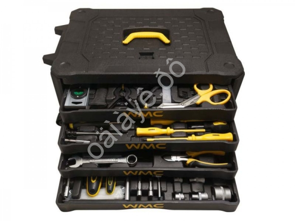 Набор инструментов 300пр  1/2',1/4'(6гр.)(4-30мм,4 полки),"дорожный кейс" WMC TOOLS