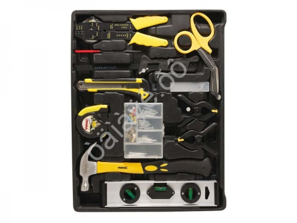 Набор инструментов 300пр  1/2',1/4'(6гр.)(4-30мм,4 полки),"дорожный кейс" WMC TOOLS