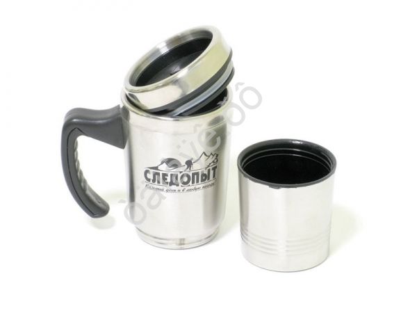 Кружка изотермическая "СЛЕДОПЫТ" 330+180мл, двойная, PF-CWS-P68