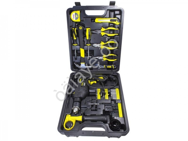 Набор инструментов с дрелью электрической,59пр.(220V,750W,0-2900об/мин),в кейсе WMC TOOLS