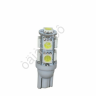 Светодиод Т10 -  9SMD  5050 белый (блистер, 2шт) 1/1000_