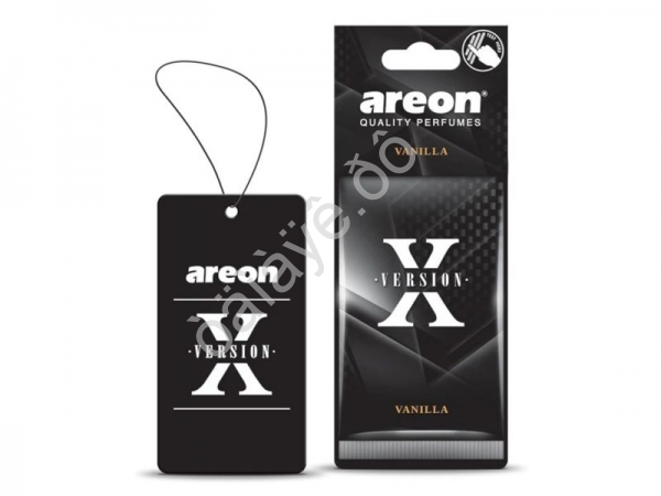 Освежитель воздуха "AREON X-VER" подвесной бумажный (VanillaВаниль) /1/10/120/