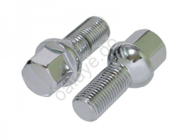 Болт М14*1,50*27, сфера, ключ 17, хром /20 Болт М14*1,50*27, сфера, ключ 17, хром /20